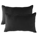 Fancy Homi Set Of 2 Black Lumbar Decorative Throw Pillow Covers 12X20 Inch For Couch Living Room Bed Sofa, Modern Farmhouse Boho