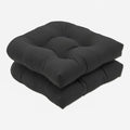 Pillow Perfect Fresco Solid Indoor/Outdoor Wicker Patio Seat Cushion Reversible, Weather And Fade Resistant, Round Corner - 19'