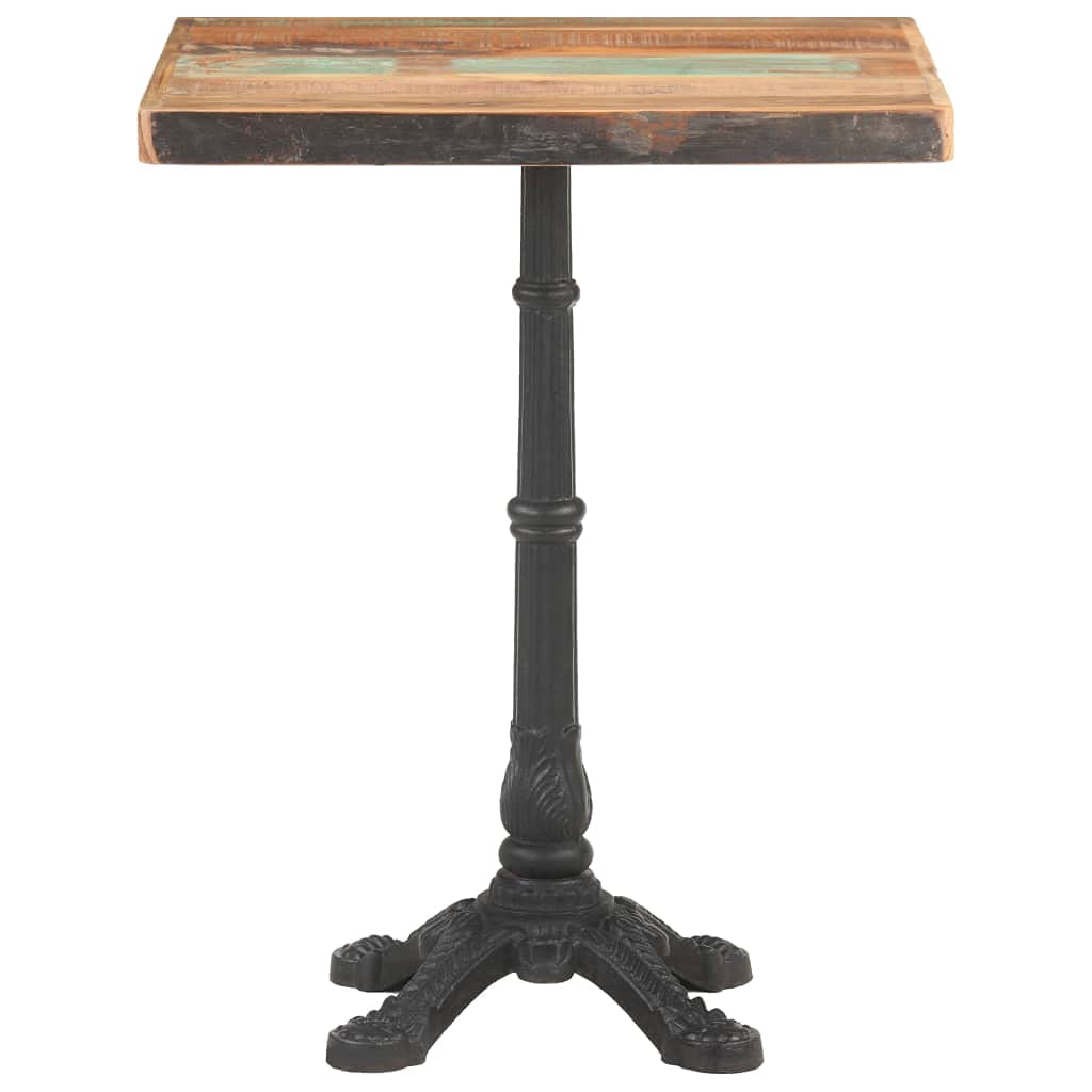 Bistro Table 23.6&quot;x23.6&quot;x29.9&quot; Solid Reclaimed Wood