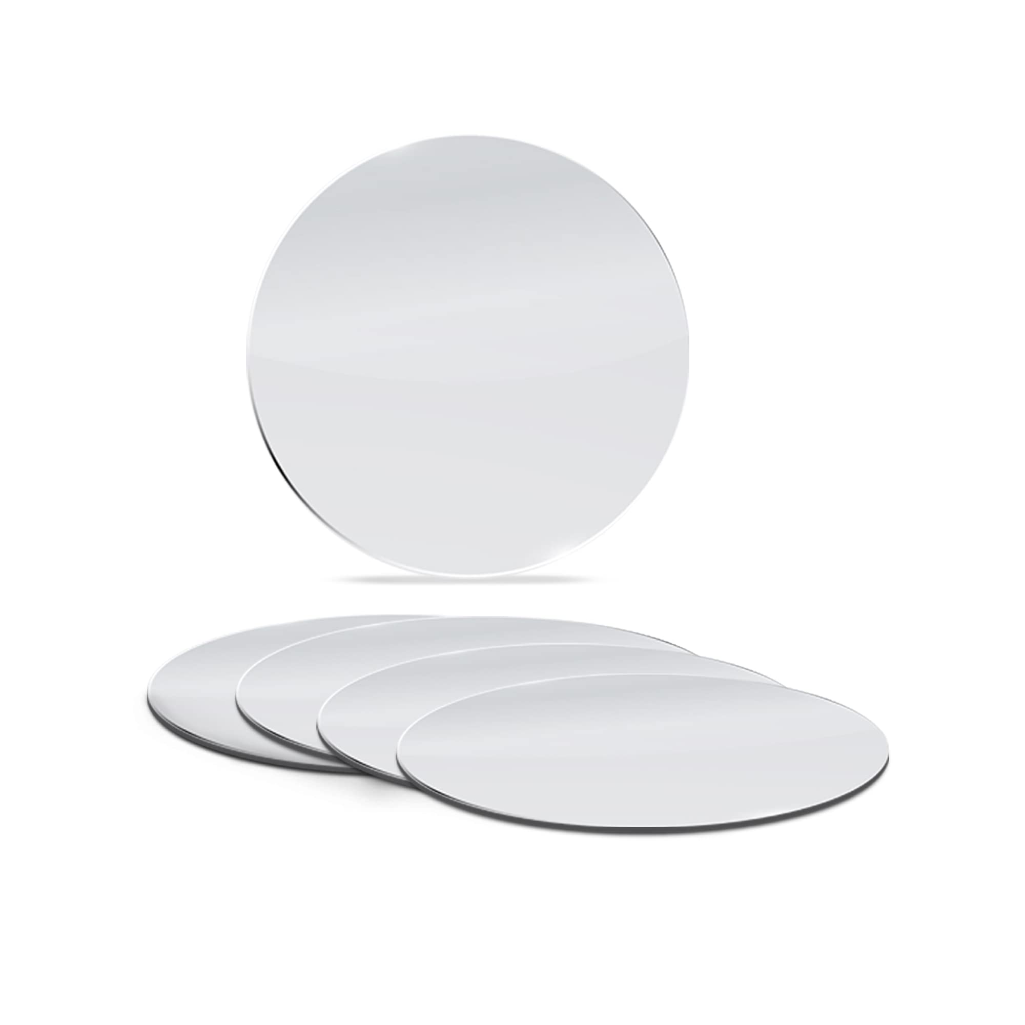 9 Inch, Pack of 3 Small Mirrors for Crafts, Round Mirror for Tables at Wedding, Mirror Tiles for Crafts and DIY Projects