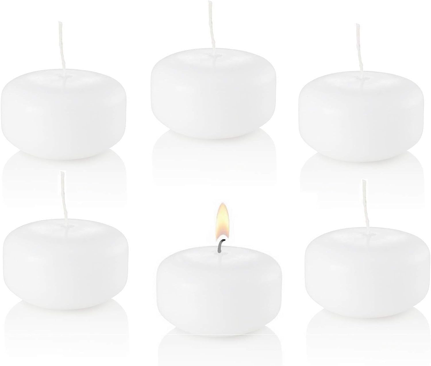Dlight Online Small 2 Inch Floating Candles Bulk Pack for Events, for Centerpieces, Weddings, Spa, Home Decor, Special Occasion