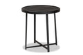 Baxton Studio Sadiya Modern Industrial Black Finished Metal Outdoor Side Table