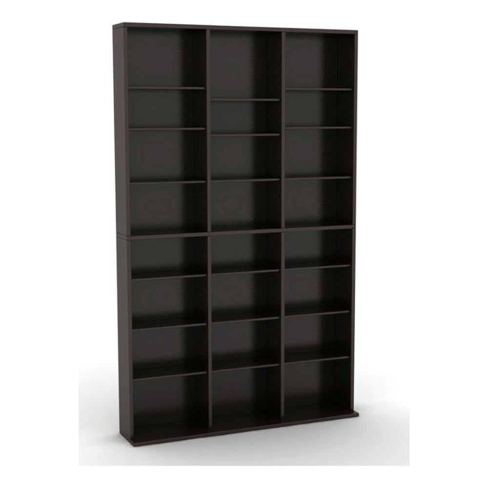 Atlantic Oskar 756 Media Storage Cabinet – Protects & Organizes Prized Music, Movie, Video Games Or Memorabilia Collections, Pn 38435713 In Espresso
