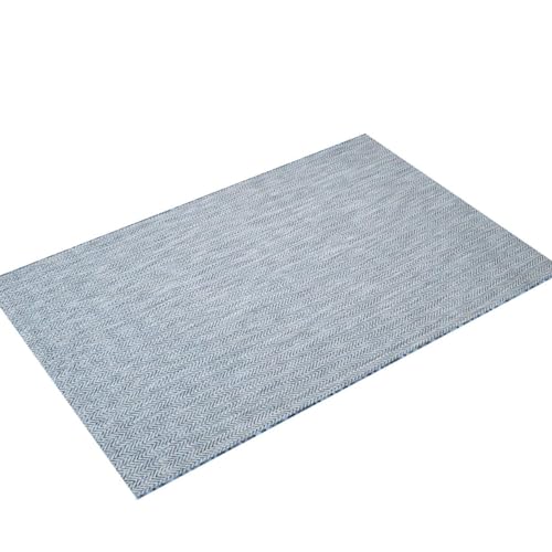 Safavieh Courtyard Collection 4' X 5'7'' Navy/Grey Cy8022 Indoor/ Outdoor Waterproof Easy-Cleaning Patio Backyard Mudroom Accent