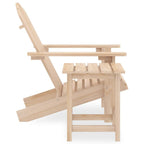 vidaXL Patio Lounge Set - Solid Fir Wood Adirondack Chair and Table, Ergonomic Design, Weather Resistant, Classic Style