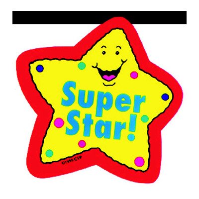 Star Badges Super Star 36/Pk