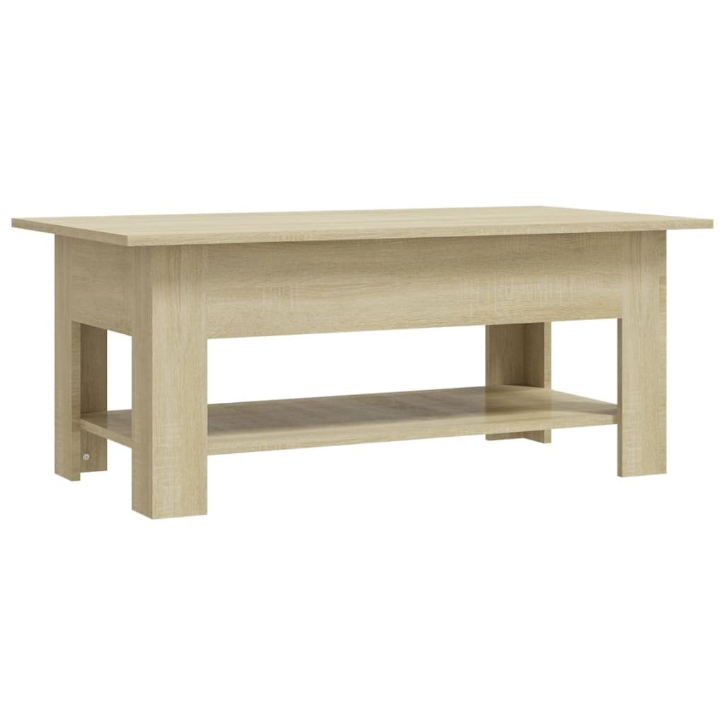 vidaXL Sonoma Oak Coffee Table 102x55x42 cm Chipboard