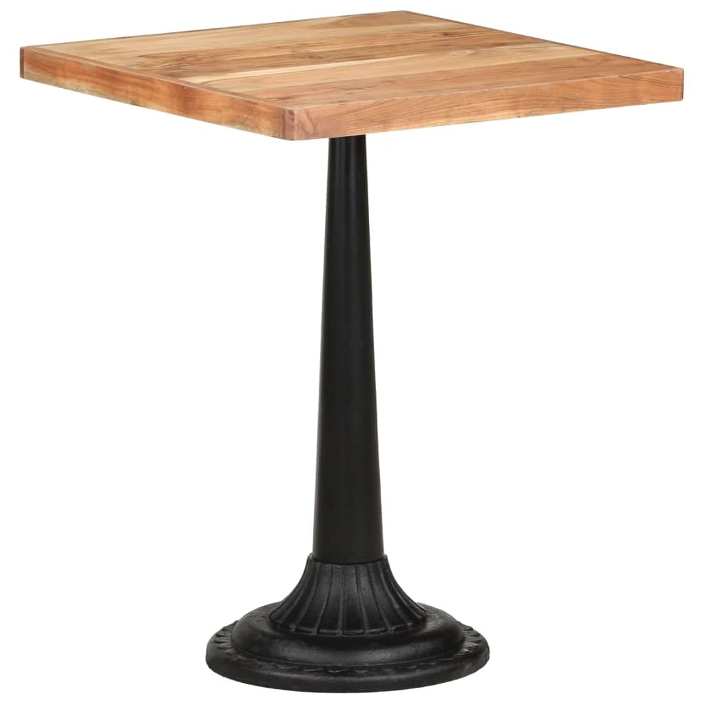 Bistro Table 23.6&quot;x23.6&quot;x29.9&quot; Solid Acacia Wood