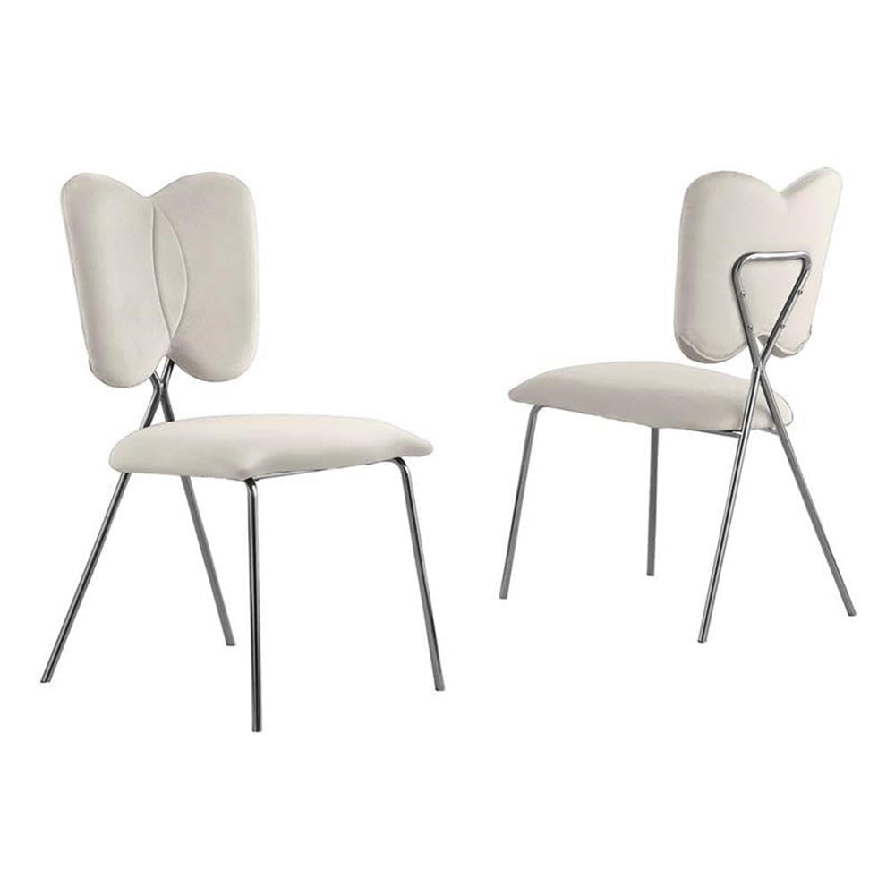 Best Quality Furniture Side Chairs, Cream
