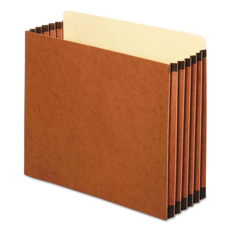 Globe-Weis - 5 1/4 Inch Expansion File Pocket Straight Letter Redrope 10/Box 'Product Category: File Folders Portable & Storage