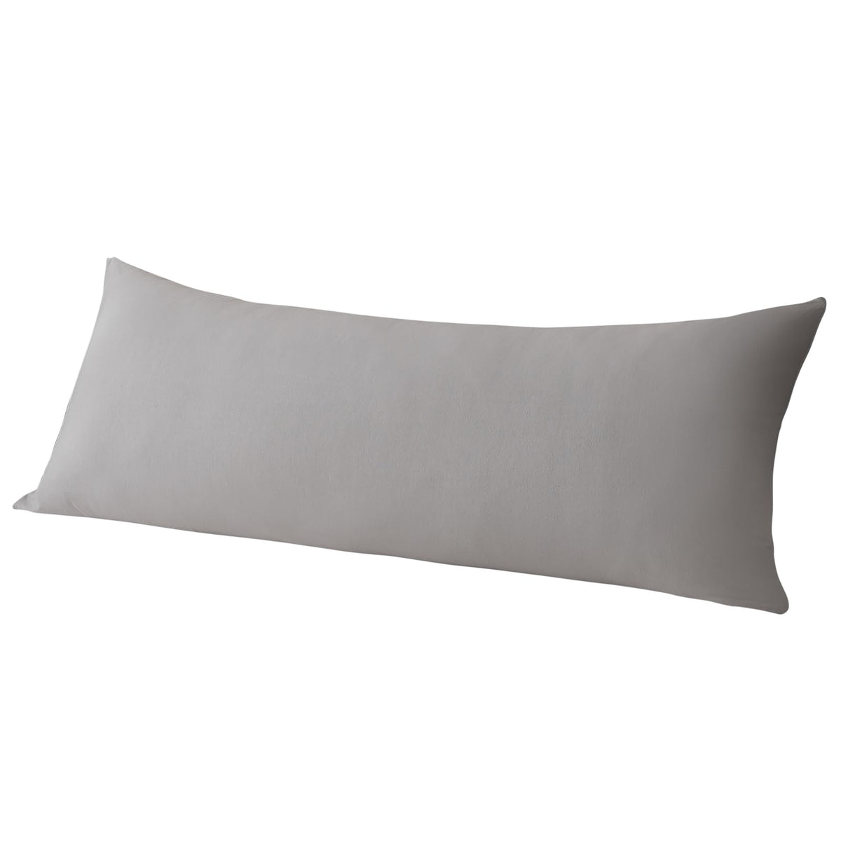 Whatsbedding Jersey Knit Body Pillow Cover 100% Cotton Fabric 1 Pack, Long Pillow Case Breathable & Skin-Friendly With Zipper 21