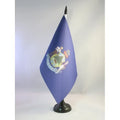 Maine Table Flag 5' X 8' - Us State Of Maine Desk Flag 21 X 14 Cm - Black Plastic Stick And Base - Az Flag