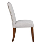 Comfort Pointe Salina Performance Fabric Dining Chair In Sea Oat Beige Set Of 2