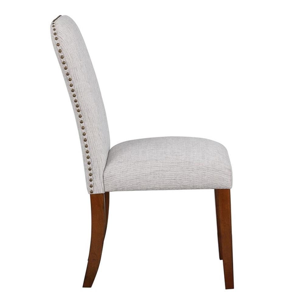 Comfort Pointe Salina Performance Fabric Dining Chair In Sea Oat Beige Set Of 2