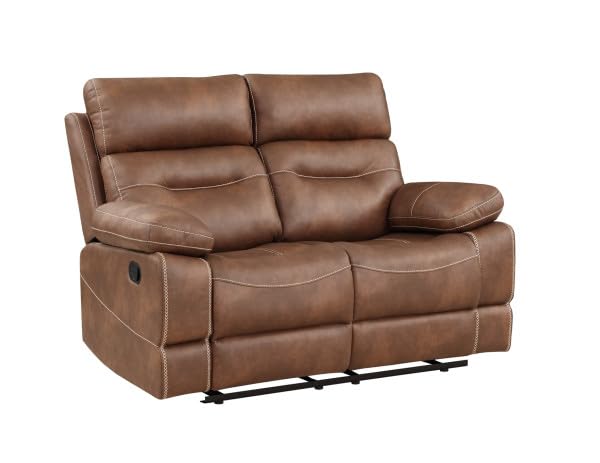 Rudger Upholstered Manual Reclining Loveseat