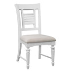 American Woodcrafters Cottage Traditions Eggshell White Wood Coastal Style Dining Chair - Set of 2