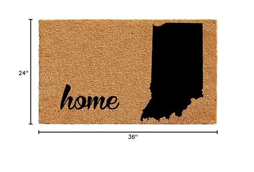 Calloway Mills 105222436 Indiana Doormat, 24' X 36', Natural/Black