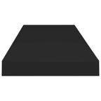 Vidaxl Floating Wall Shelves 4 Pcs Black 31.5''X9.3''X1.5'' Mdf