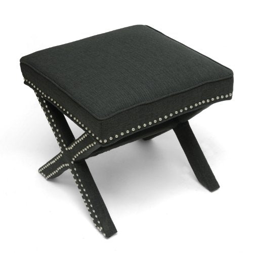 Baxton Studio Marnie Linen Modern Bench, Gray