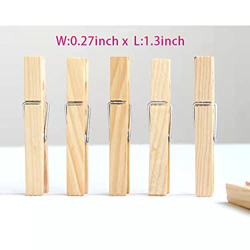 Muruseni Don'T Say Baby Clothespin Games Sign(1 Sign + 50 Mini Clothespins), Baby Shower Games, Golden Leaf,Gender Neutral Baby