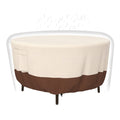 Patio Furniture Covers, Heavy Duty Round Patio Table Cover (72D X 28H Inch) Outdoor Dining & Coffee Table Cover For Veranda, Law