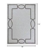 HomeRoots Decor 6'6' x 9'6' UV-Treated Polypropelene Oatmeal Area Rug