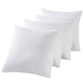 Kingnex 4 Pack Waterproof Feather Proof Pillow Protectors 22X22 Poke Proof Pillow Covers For Square Throw Pillow