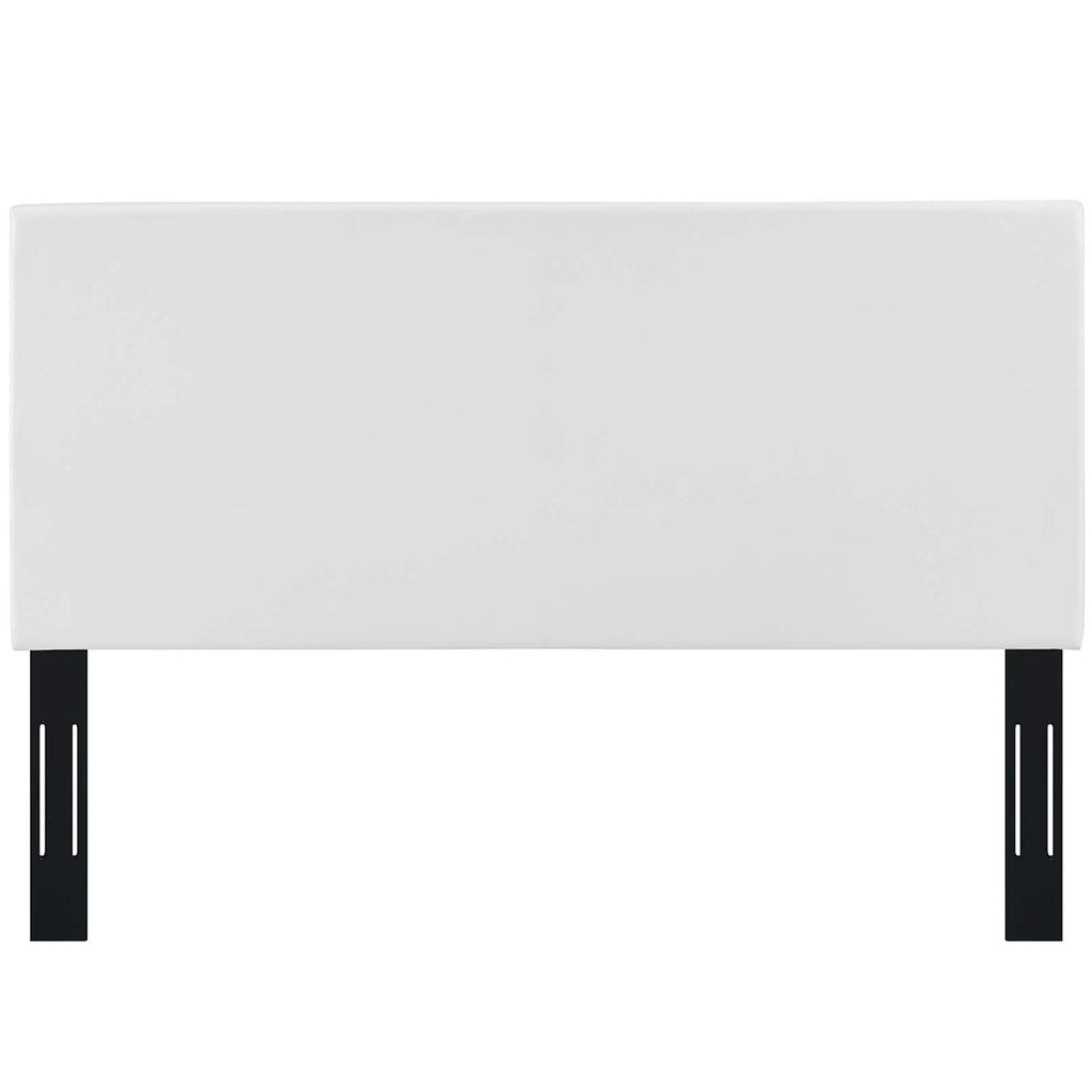 Modway Taylor Full/Queen King Upholstered Faux Leather Headboard, White
