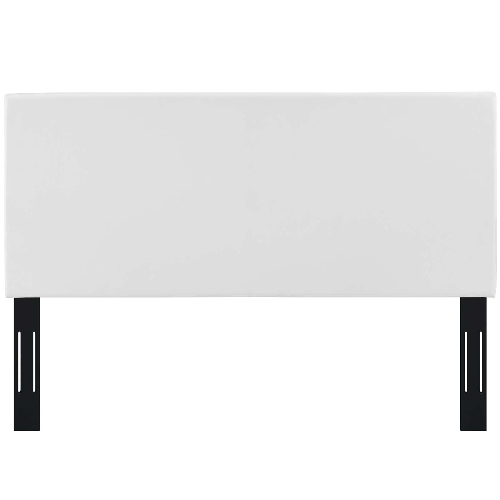 Modway Taylor Full/Queen King Upholstered Faux Leather Headboard, White
