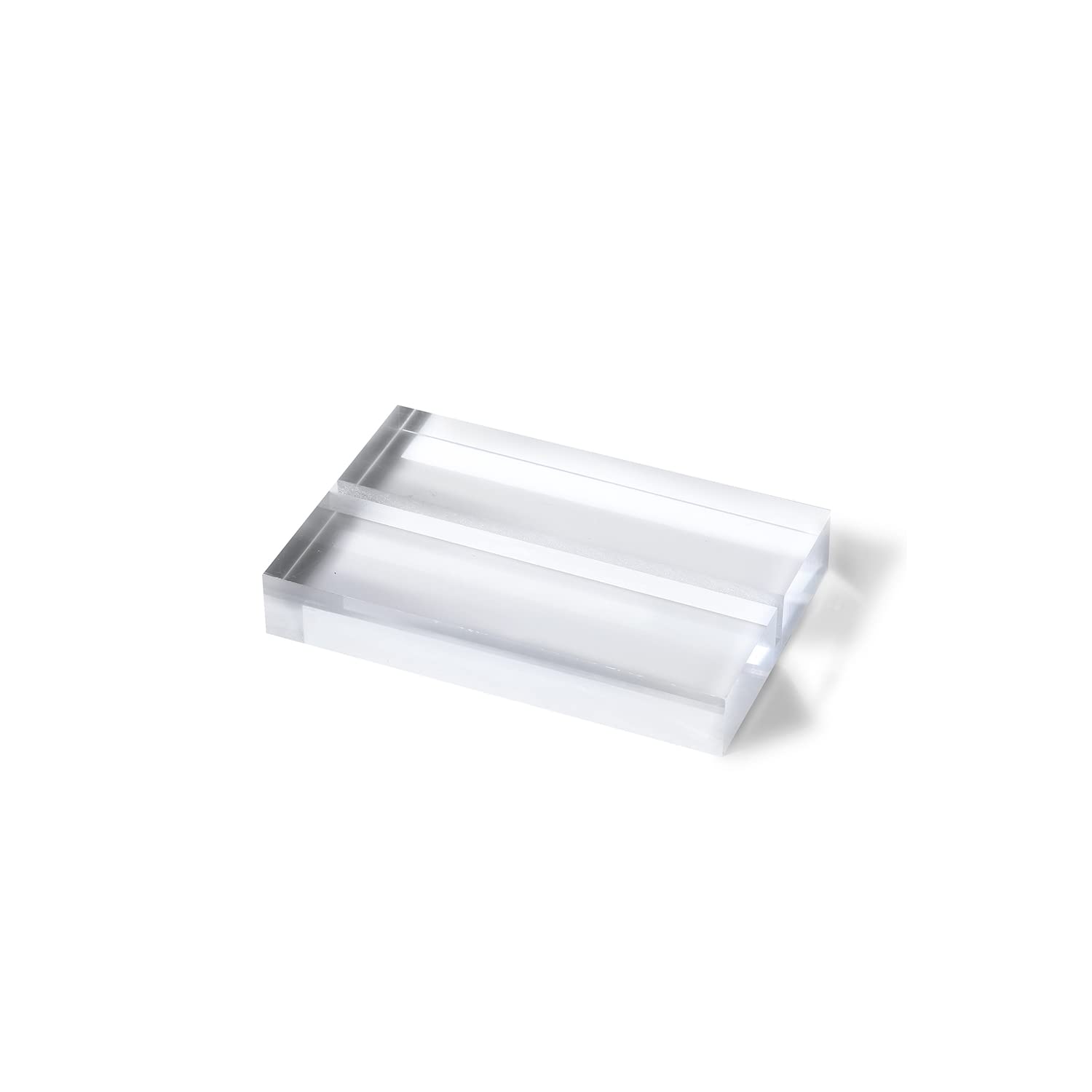 Uniqooo 2' Clear Acrylic Stand | 10 Pack 2.8Mm Slot Wedding Sign Holders, Perfect For Wedding, Table Number, Exhibition, Office