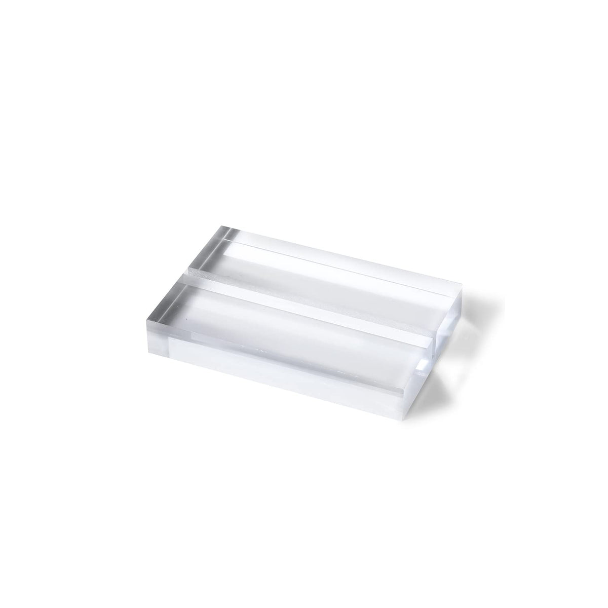 Uniqooo 3' Clear Acrylic Stand | 10 Pack 3Mm Slot Wedding Sign Holders, Perfect For Wedding, Table Number, Exhibition, Office,