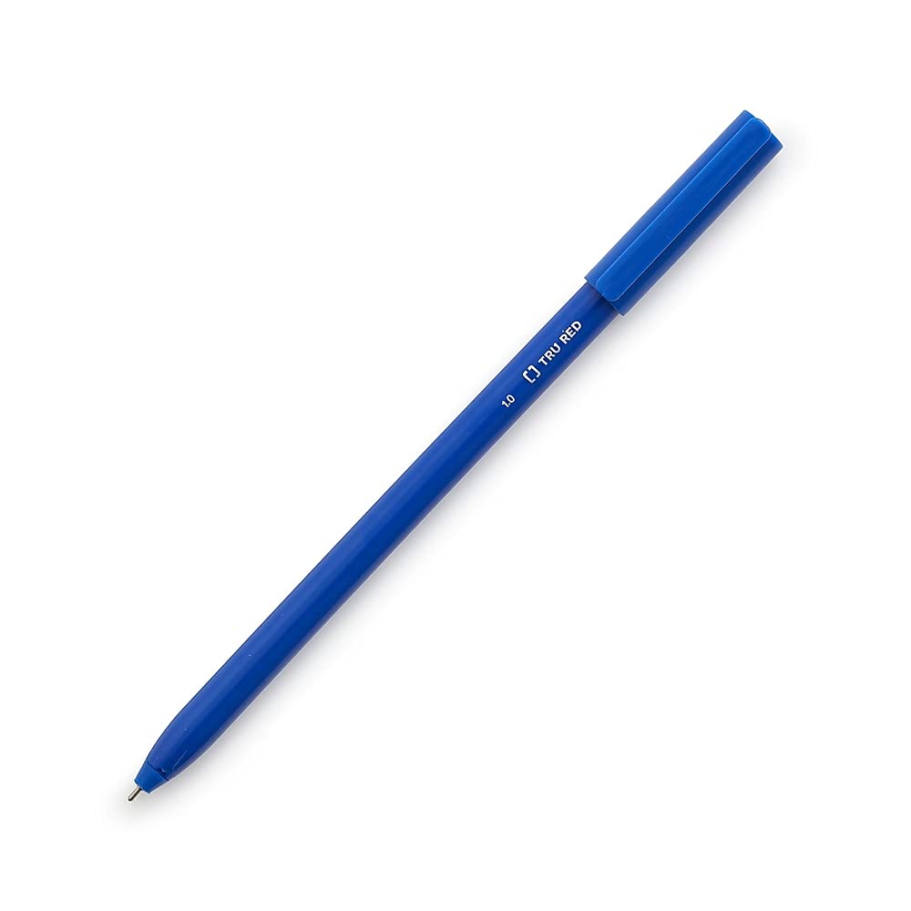 Staples Tru Red Ballpoint Pen Medium Point 1.0Mm Blue 60/Pack