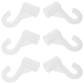 balacoo Adjustable Closet Rod Bracket Heavy Duty Wardrobe Rod Holder with High Loadbearing Hooks for Bedroom Clothes Hanging Sup