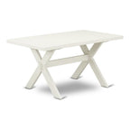 East West Furniture Xt026 X-Style Modern Dining Table - A Rectangle Kitchen Table Top With Stylish Legs, 36X60 Inch, Multi-Color