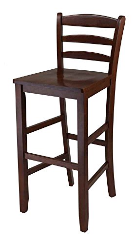 Winsome 29-Inch Bar Ladder Back Stool, Set of 2