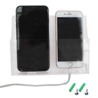 Zmmyr Acrylic Wall Mount Desk Organizer Storage Box For Cell Phones Holder In Home Office (2 Grid)
