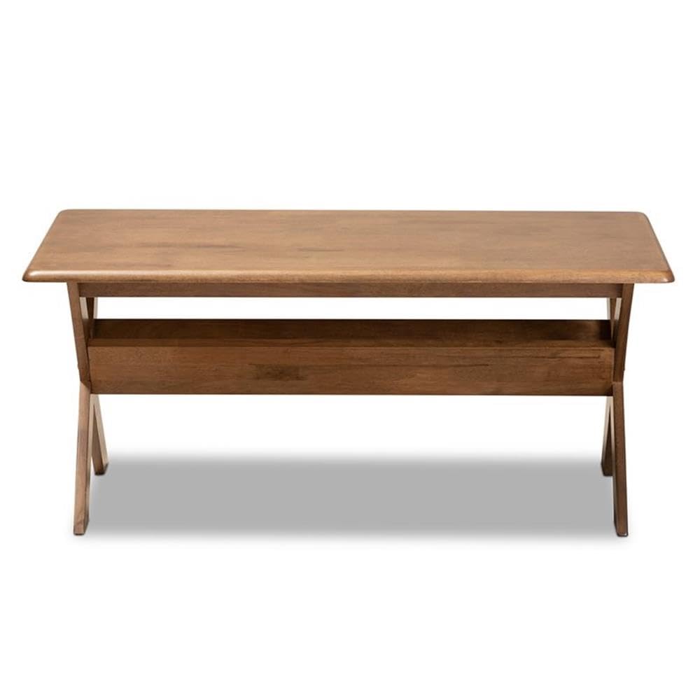 Baxton Studio Sarai Rectangular Wood Coffee Table - Thumbnail 2