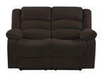 HomeRoots 40' Contemporary Brown Fabric Loveseat
