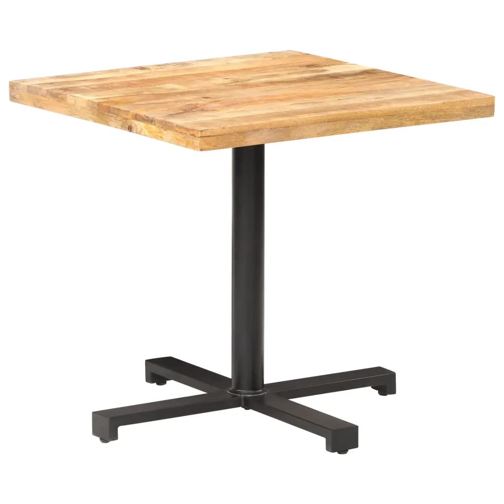 Bistro Table Square 31.4&quot;x31.4&quot;x29.5&quot; Rough Mango Wood