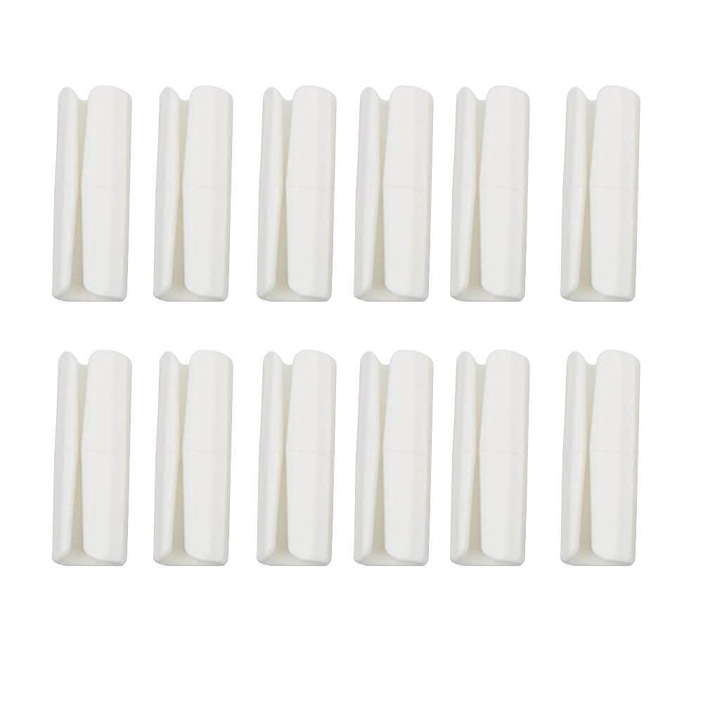 Alamic 12 Pack Bed Sheet Grippers Sheet Holders Fasteners Bed Sheet Clips Keep Sheets Snug For Mattresses With Raised Edge (Whit