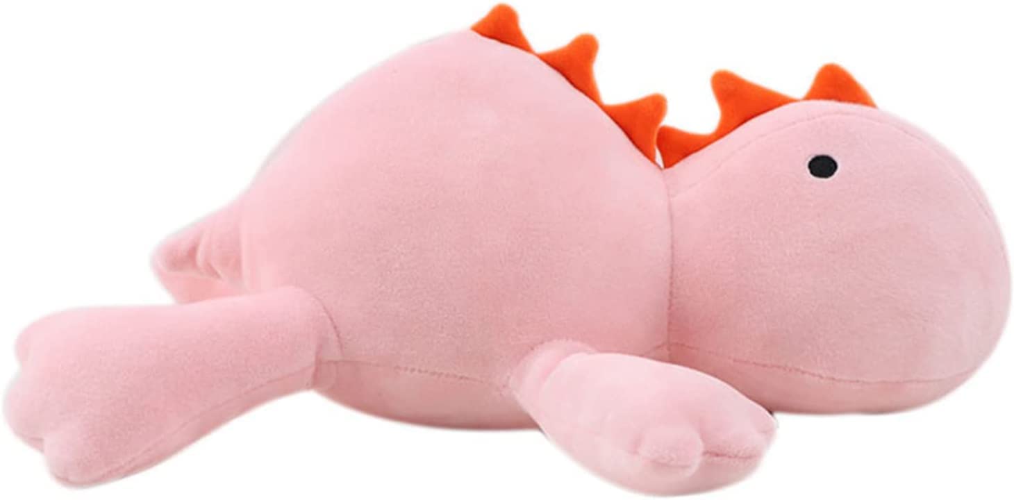 Ideameme 24' 3.4 Lbs Weighted Dino Stuffed Toys, Cute Animals Plushie Dolls Pillow Gifts For Kids Adults (Pink 65Cm)