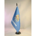 Oklahoma Table Flag 5' X 8' - Us State Of Oklahoma Desk Flag 21 X 14 Cm - Black Plastic Stick And Base - Az Flag