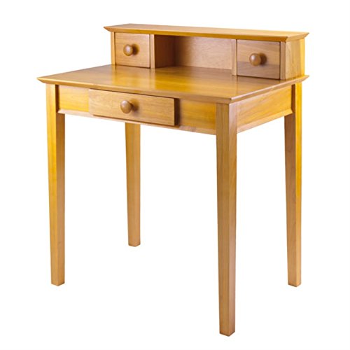Emmett Writing Desk - Distinctive Design, Versatile Functionality, Ample Storage, Keyboard Tray, File Drawer, 2 Additional Drawers (99333-VV)
