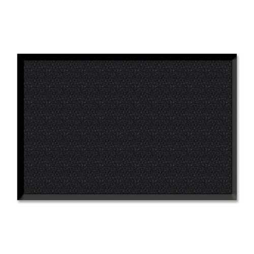 Wholesale CASE of 2 - Genuine Joe Ultragrd Berber Wiper / Scraper Mats -Wiper/Scraper Mat, 3"x5", Charcoal Black