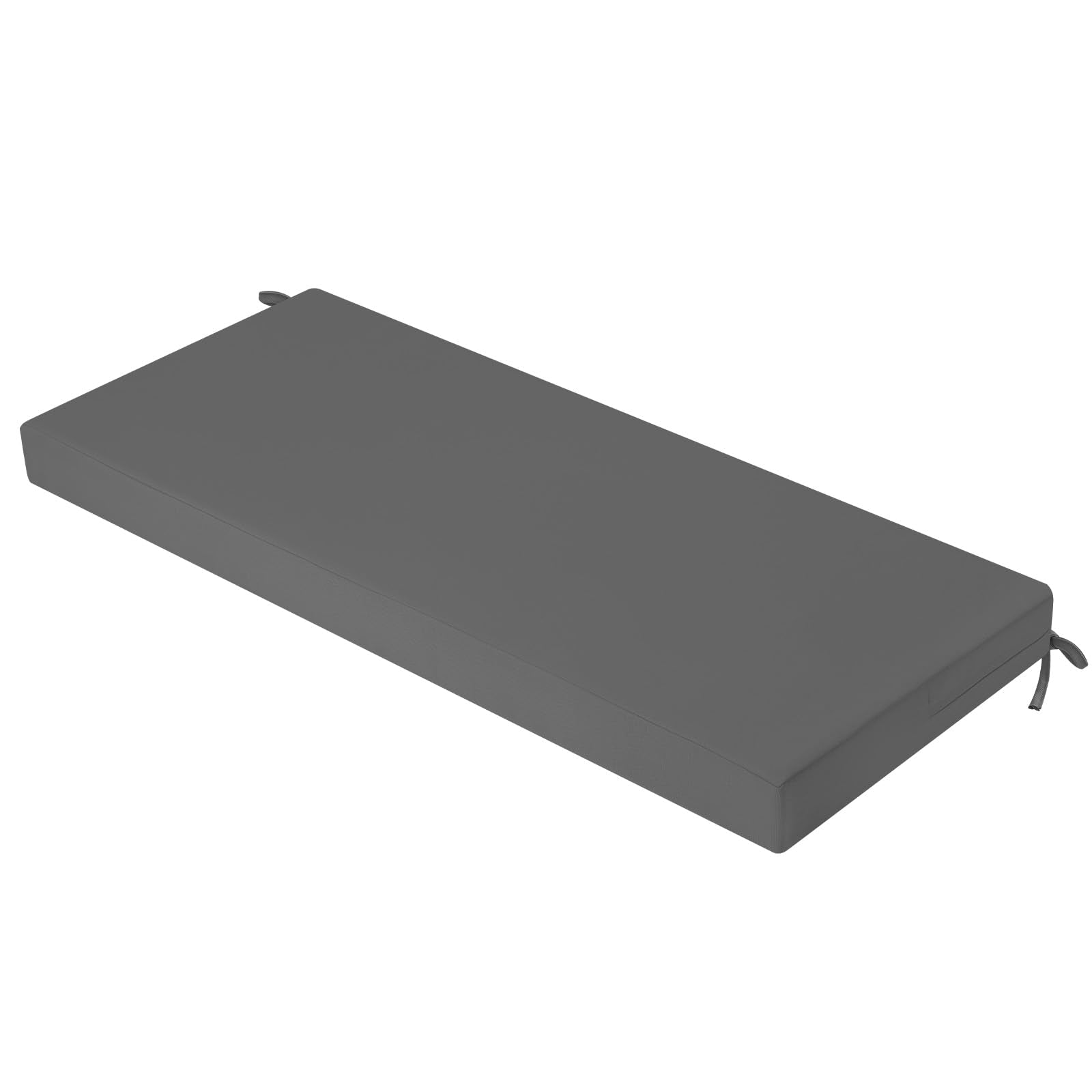 Idee-Home Outdoor Bench Cushion 59 Inch, Patio Bench Cushion Indoor, Patio Furniture Bench Pad, Porch Swing Cushion With Ties, B