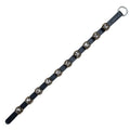 RRD Hanging Sleigh Bells for Door - 10 Chrome Door Hanging Bell on Black Leather Strap - Multi-Purpose Jingle Bell Door Christma