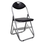 vidaXL Folding Chairs 6 pcs Faux Leather