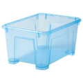 Plastic Storage Box 5L, Blue Multipurpose Storage Organizer Bin for Toys, Clothes, Books, Kitchen, Pantry, Bathroom, Office, Clo