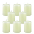 Yusevot 2 Inch Unscented Ivory Pillar Candles, 24 Hour 2x3 Inch Dripless Tapered Column Candles for Home Party Holidays, Set of 
