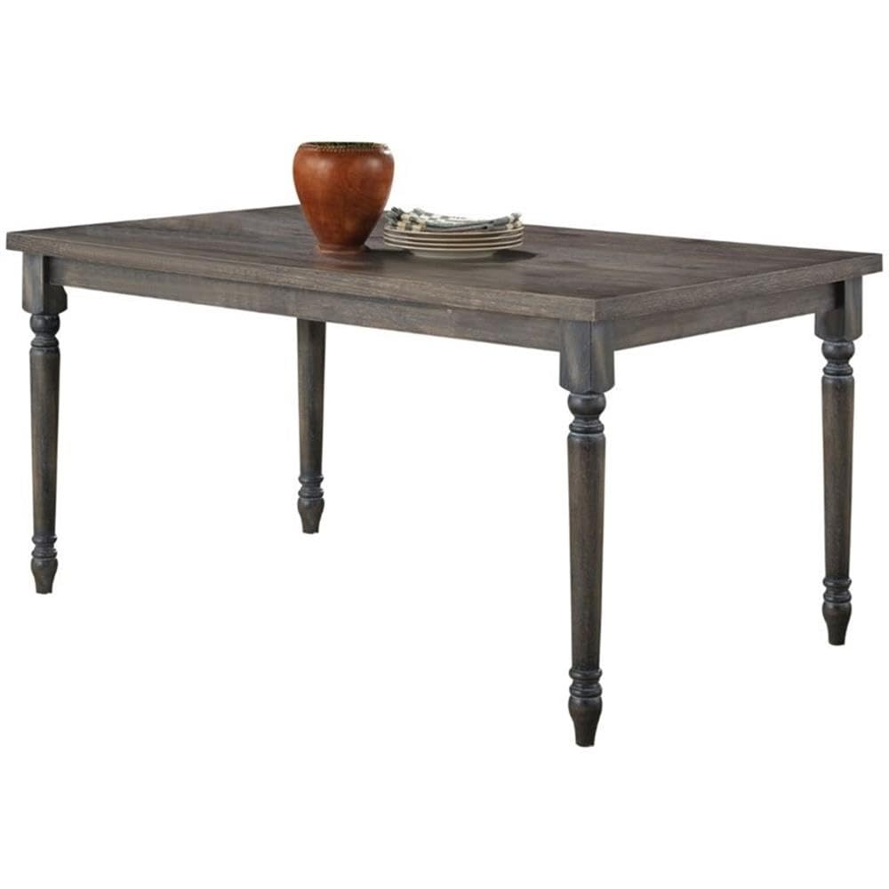 acme AC-71435 Dining Table, 26&quot; L x 21&quot; W x 41&quot; H, Weathered Gray